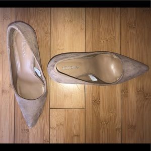Closed Pointed Toe- Suede Heels